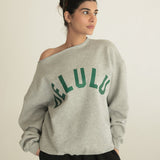 Delulu Off Shoulder Sweatshirt