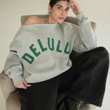 Delulu Off Shoulder Sweatshirt