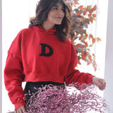 D Cropped Hoodie