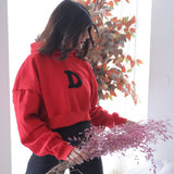 D Cropped Hoodie