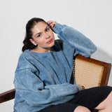 Ice Acid Wash Oversized Sweatshirt