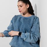 Ice Acid Wash Oversized Sweatshirt