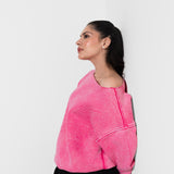 Bubblegum Acid Wash Oversized Sweatshirt