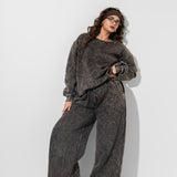 Charcoal Acid Wash Oversized Sweatshirt