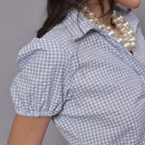 Baby Blue Gingham Shirt
