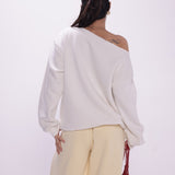 Lucky Off Shoulder Sweatshirt