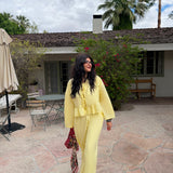 Linen Butter Yellow Coord Set