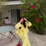 Linen Butter Yellow Coord Set