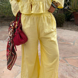 Linen Butter Yellow Coord Set