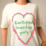 Sensitive Girly Oversized Tee