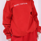 Maybe I Can Fix Him Off Shoulder Sweatshirt