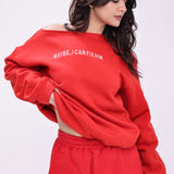 Maybe I Can Fix Him Off Shoulder Sweatshirt