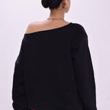 Chaotic Off Shoulder Sweatshirt