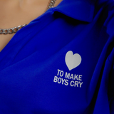 Love To Make Boys Cry Blue T-shirt