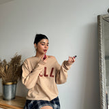 Hello Off Shoulder Sweatshirt