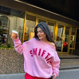 Swiftie Off Shoulder Sweatshirt